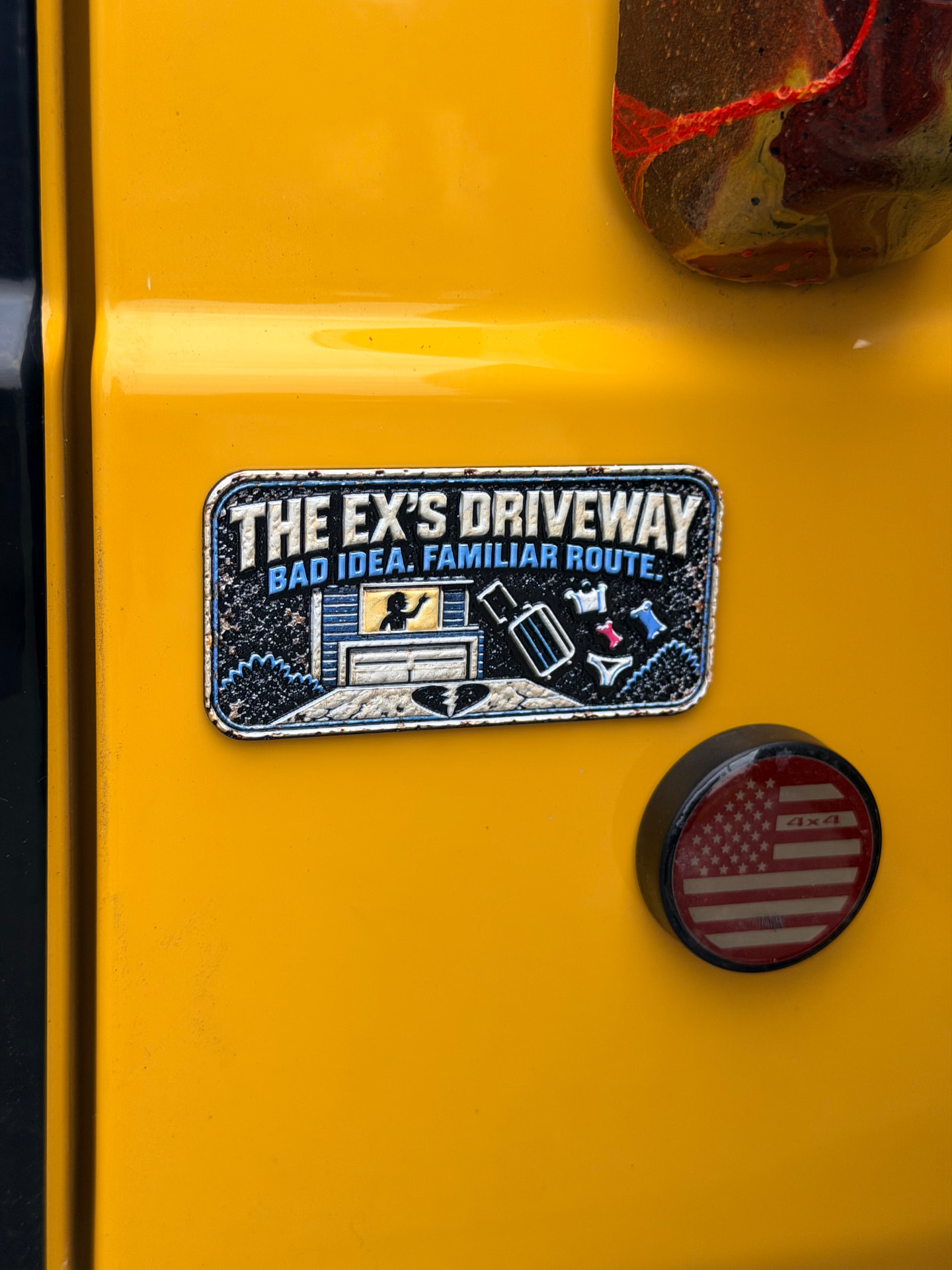 The Ex's Driveway trail badge detail 2