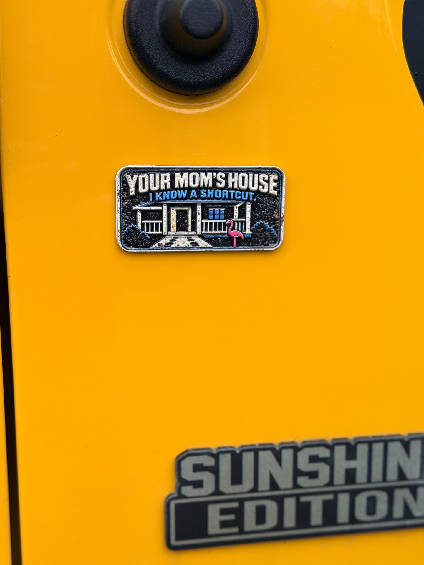 Your Mom's House trail badge detail 2