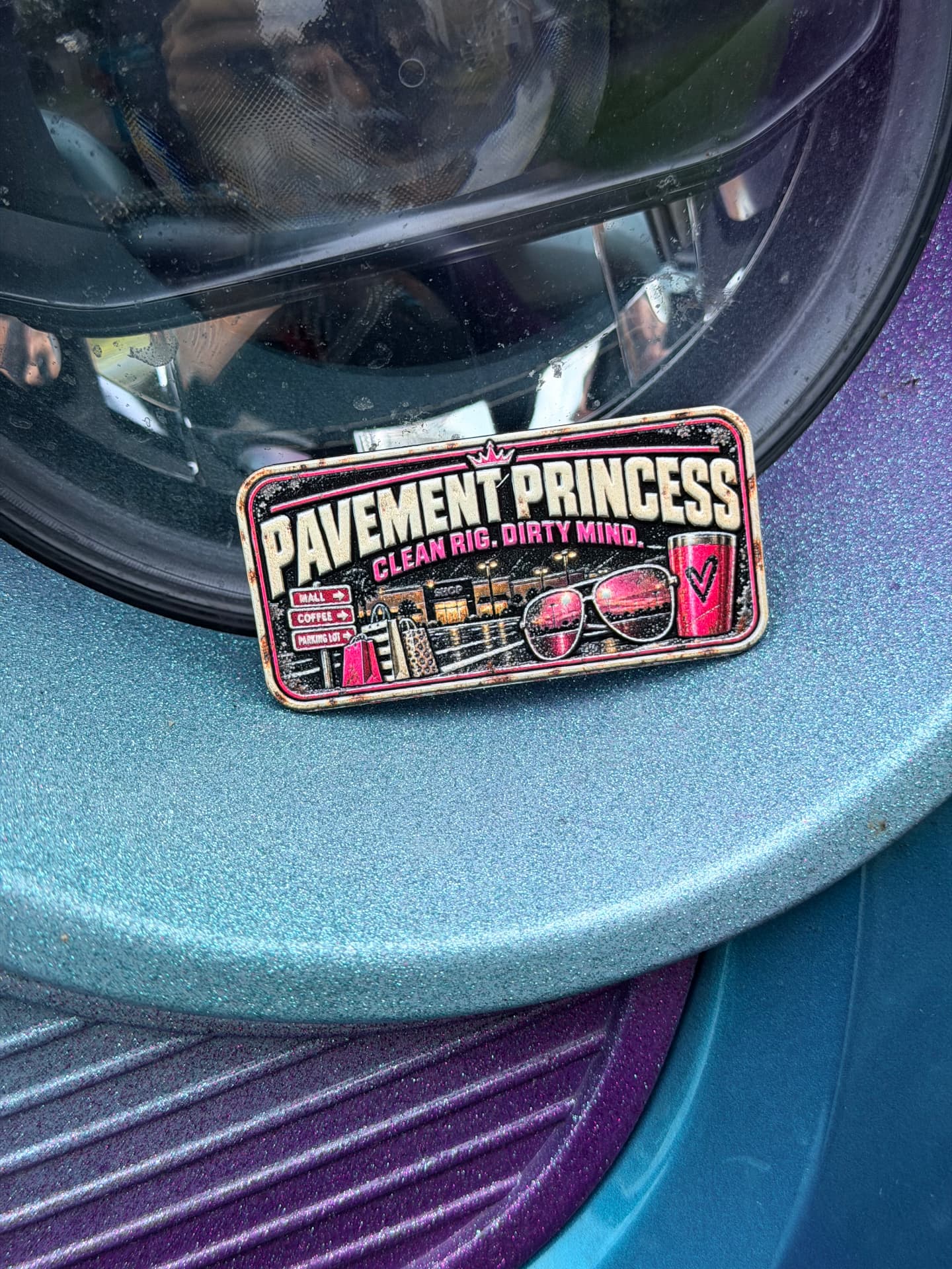 Pavement Princess trail badge detail 2
