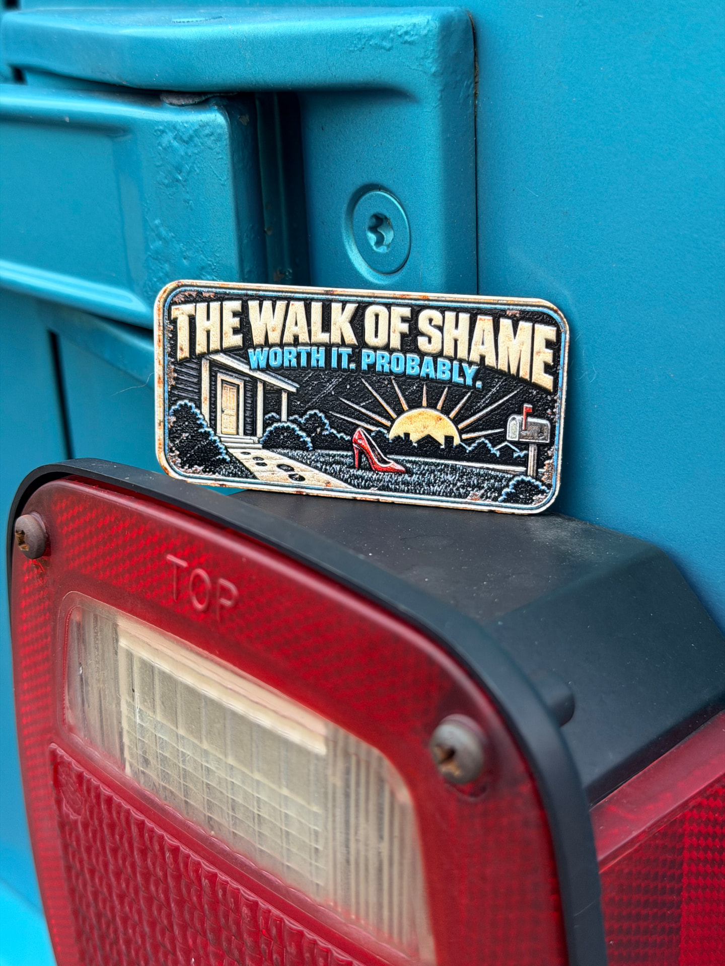 Walk of Shame trail badge detail 2