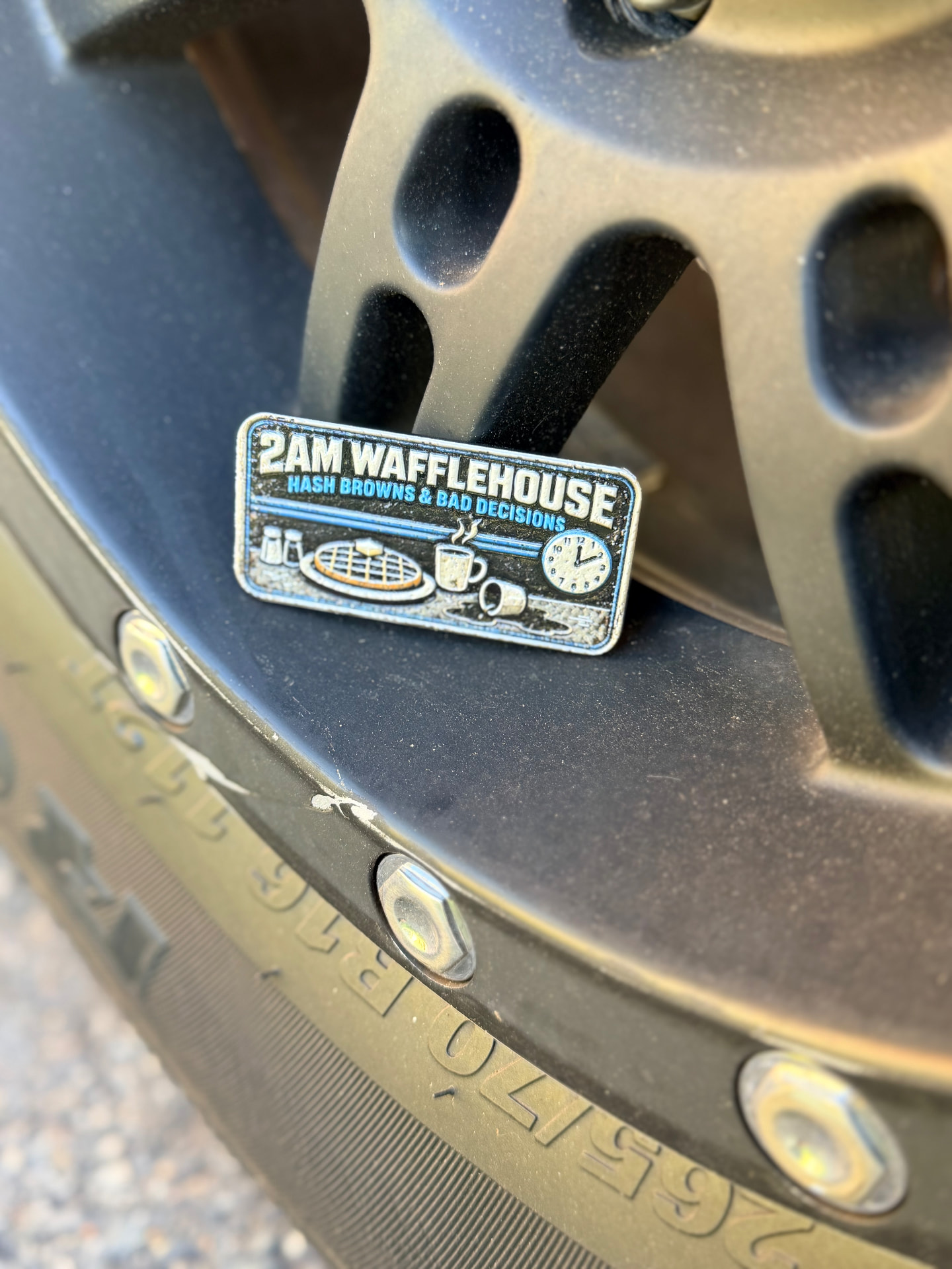 2am Wafflehouse trail badge detail 2