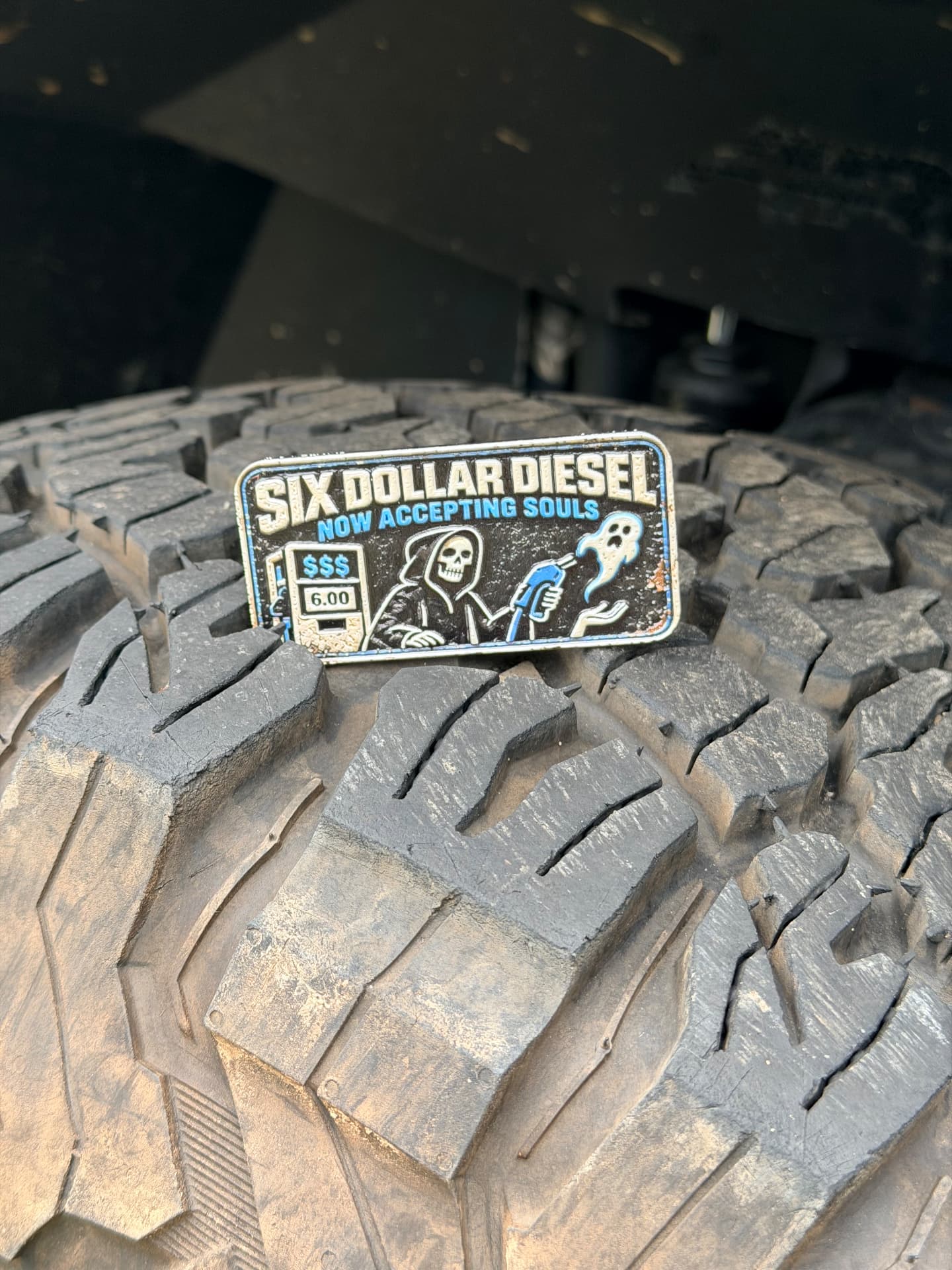 Six Dollar Diesel trail badge detail 6