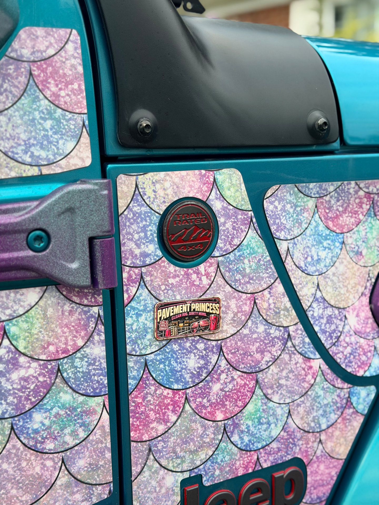 Pavement Princess trail badge detail 4