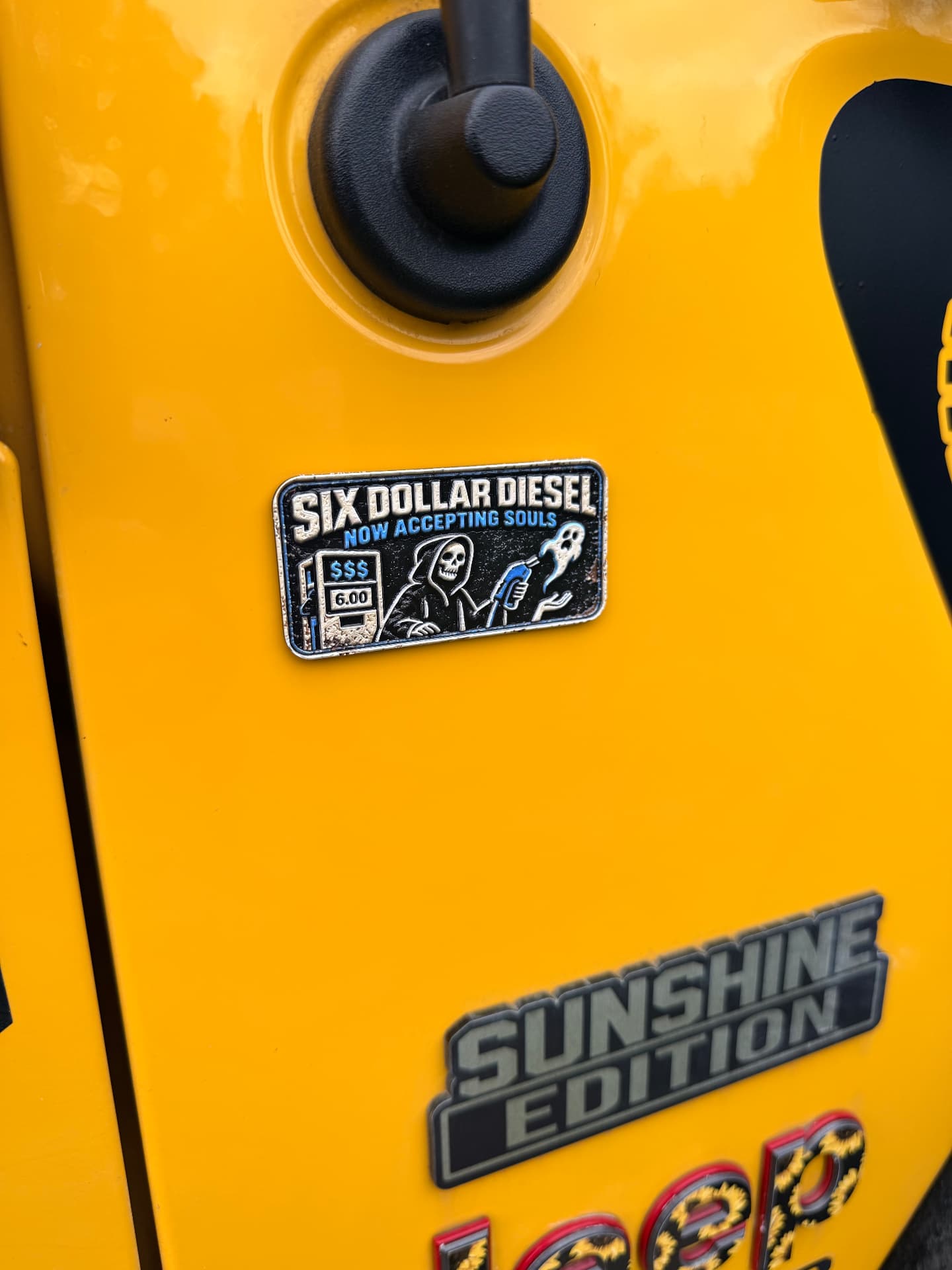 Six Dollar Diesel trail badge detail 5