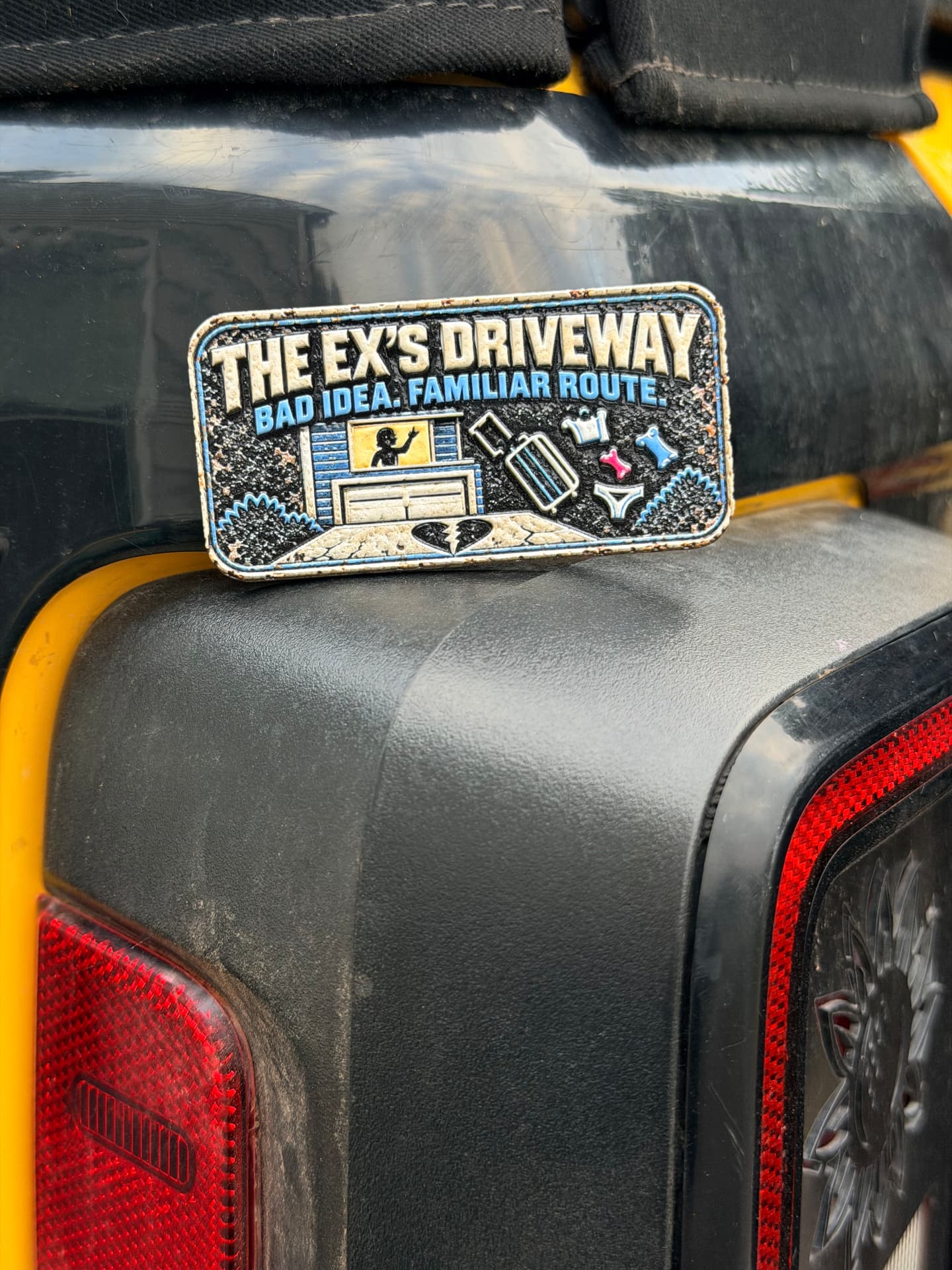 The Ex's Driveway trail badge detail 3