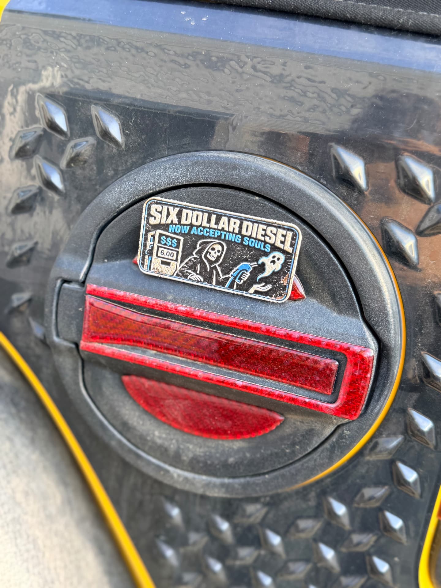 Six Dollar Diesel trail badge detail 2