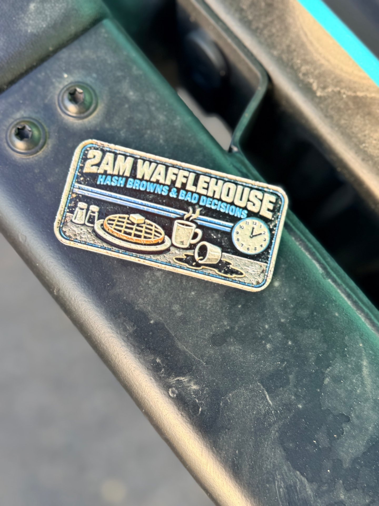 2am Wafflehouse trail badge detail 3